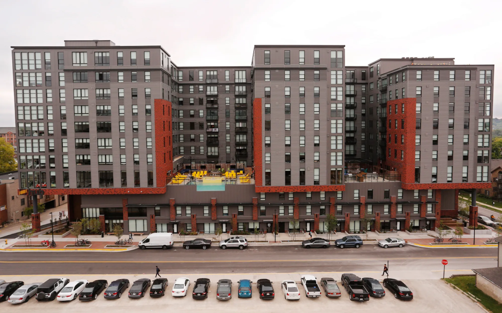 Outside view of Campus Edge on Pierce.