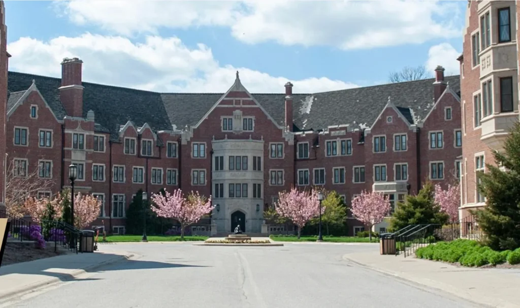 External view of Windsor Residence Hall.