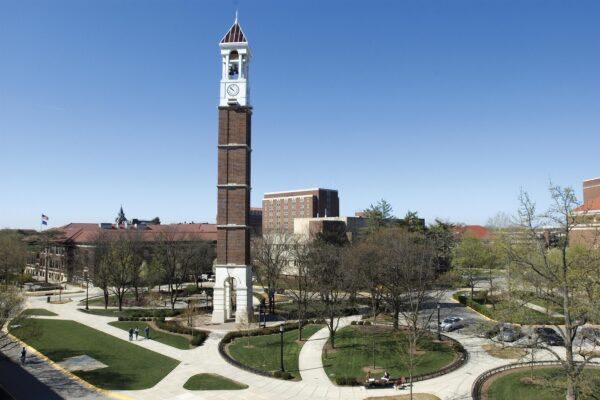 Purdue’s iconic Bell Tower on campus.