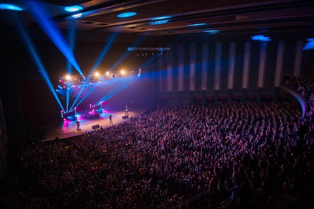 Interior view of Elliot Hall of Music.