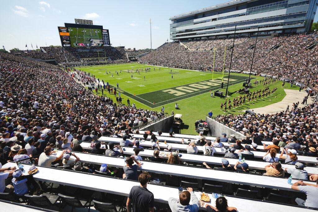 Image of the Ross-Ade Stadium at Purdue University.
