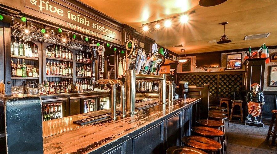 Interior of Nine Irish Brothers Pub near Purdue University.