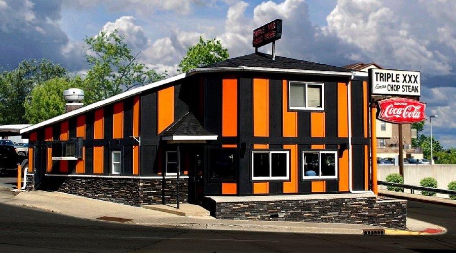 Exterior view of Triple XXX Family Restaurant in West Lafayette.