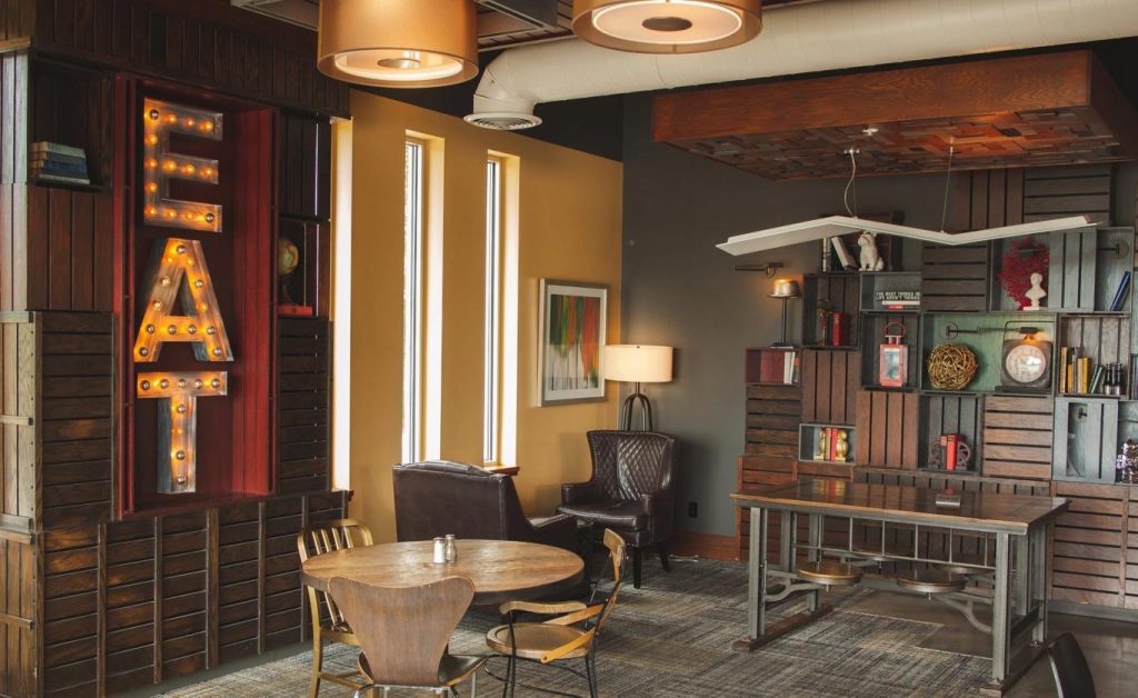 Interior of Café Literato near Purdue.