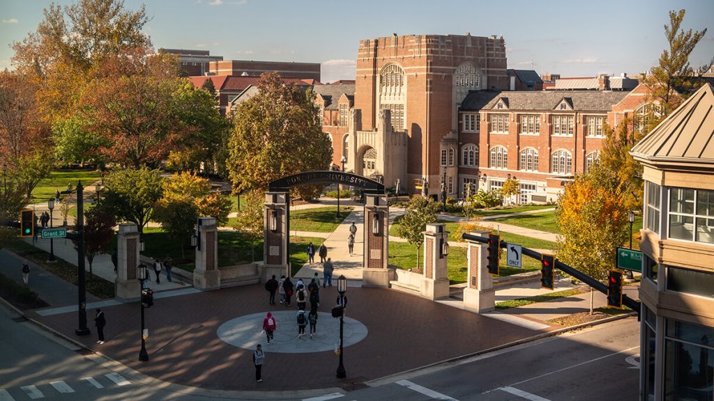 View of Purdue University’s campus.