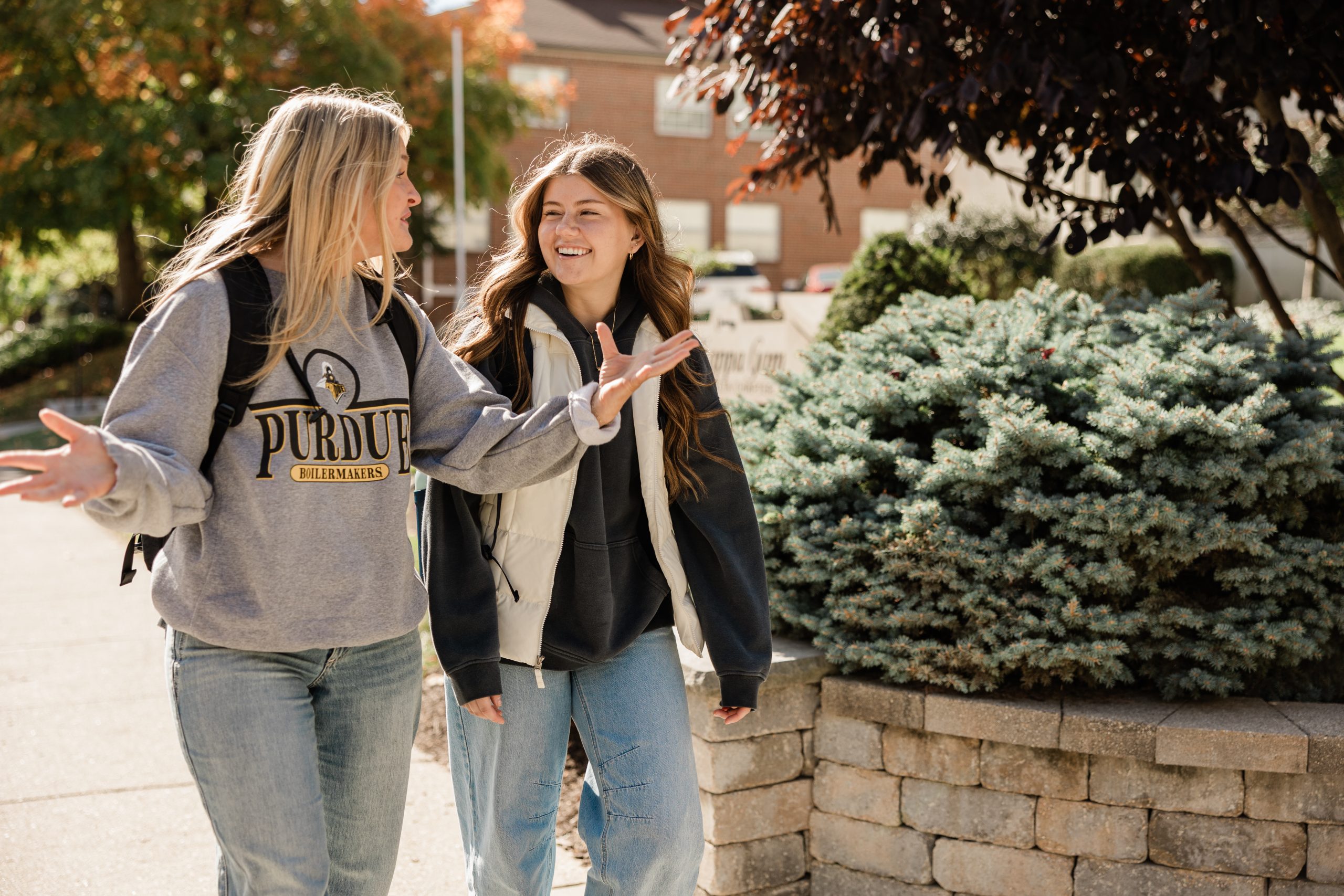 Purdue students near Rambler Riverfront.