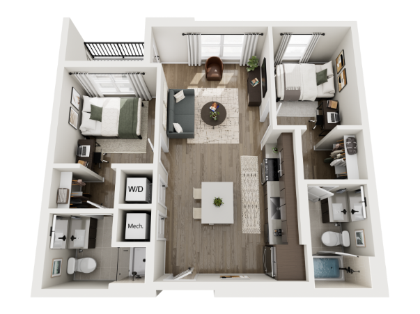 3D Rendering of The Langham