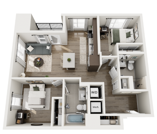 3D Rendering of The Lenox.