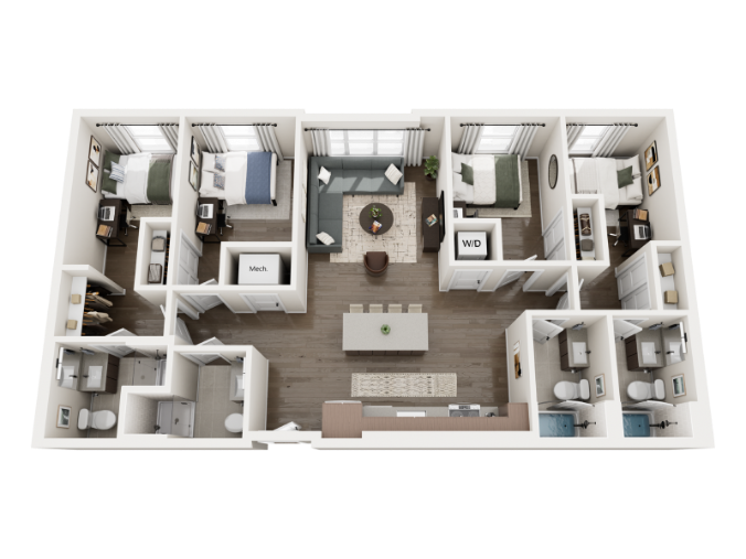 3D rendering of The Peninsula