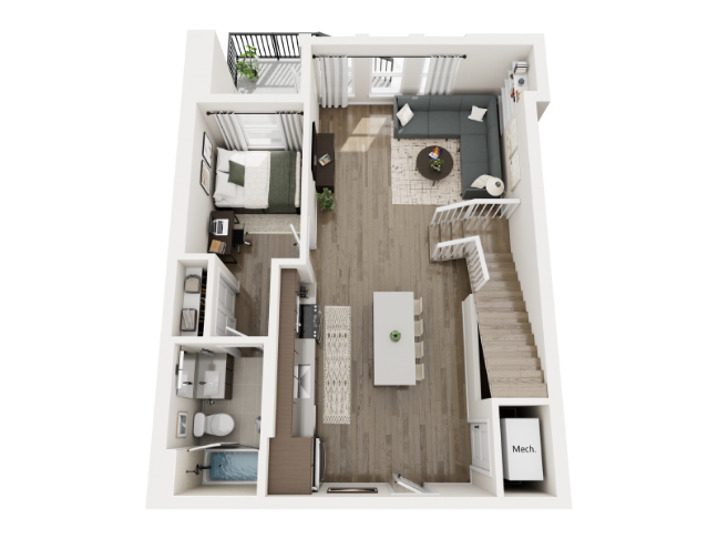 3D rendering of The Rowan