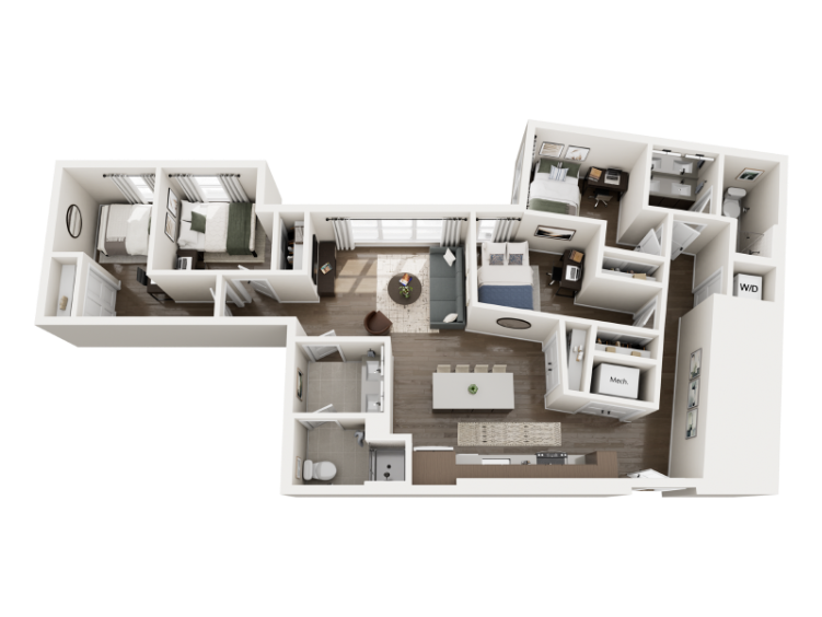 3D rendering of The Magdelena