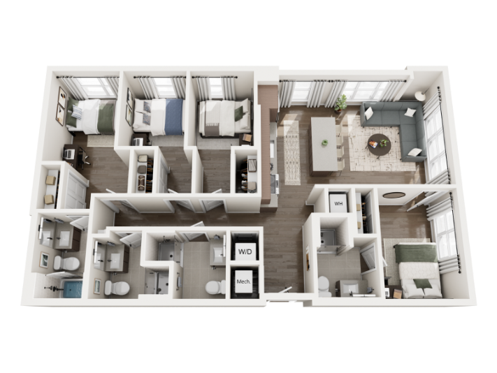 3D rendering of The Roosevelt